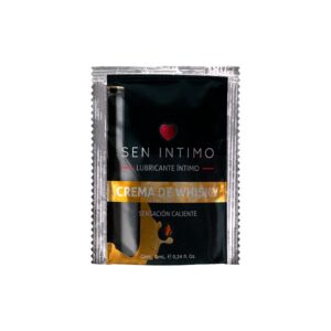 Lubricante íntimo Crema de Whisky Sensación Caliente Sachet