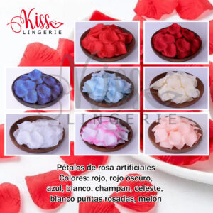 100 Pétalos de rosas artificiales