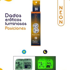 Dados Eróticos Posiciones (Neón)
